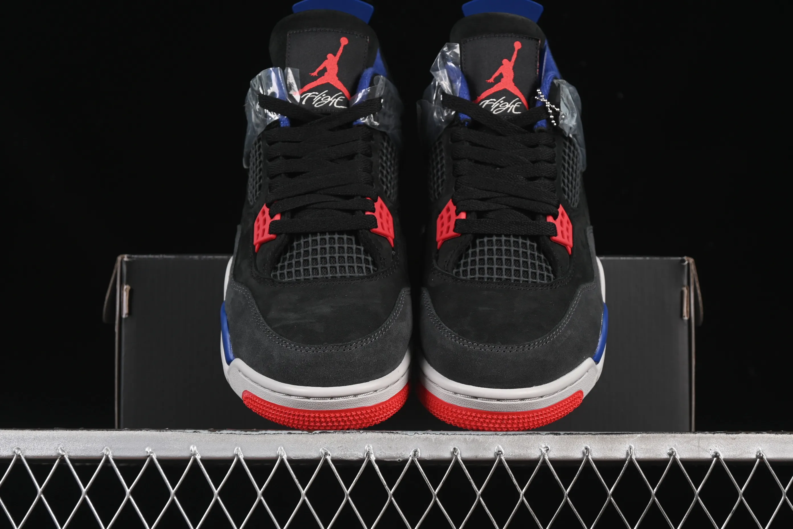 All categories Air Jordan Jordan series basketball shoes Air Jordan 4 OG version Air Jordan 4 Retro "Lase" AJ4 Joe 4 black gray blue color FV5029-003